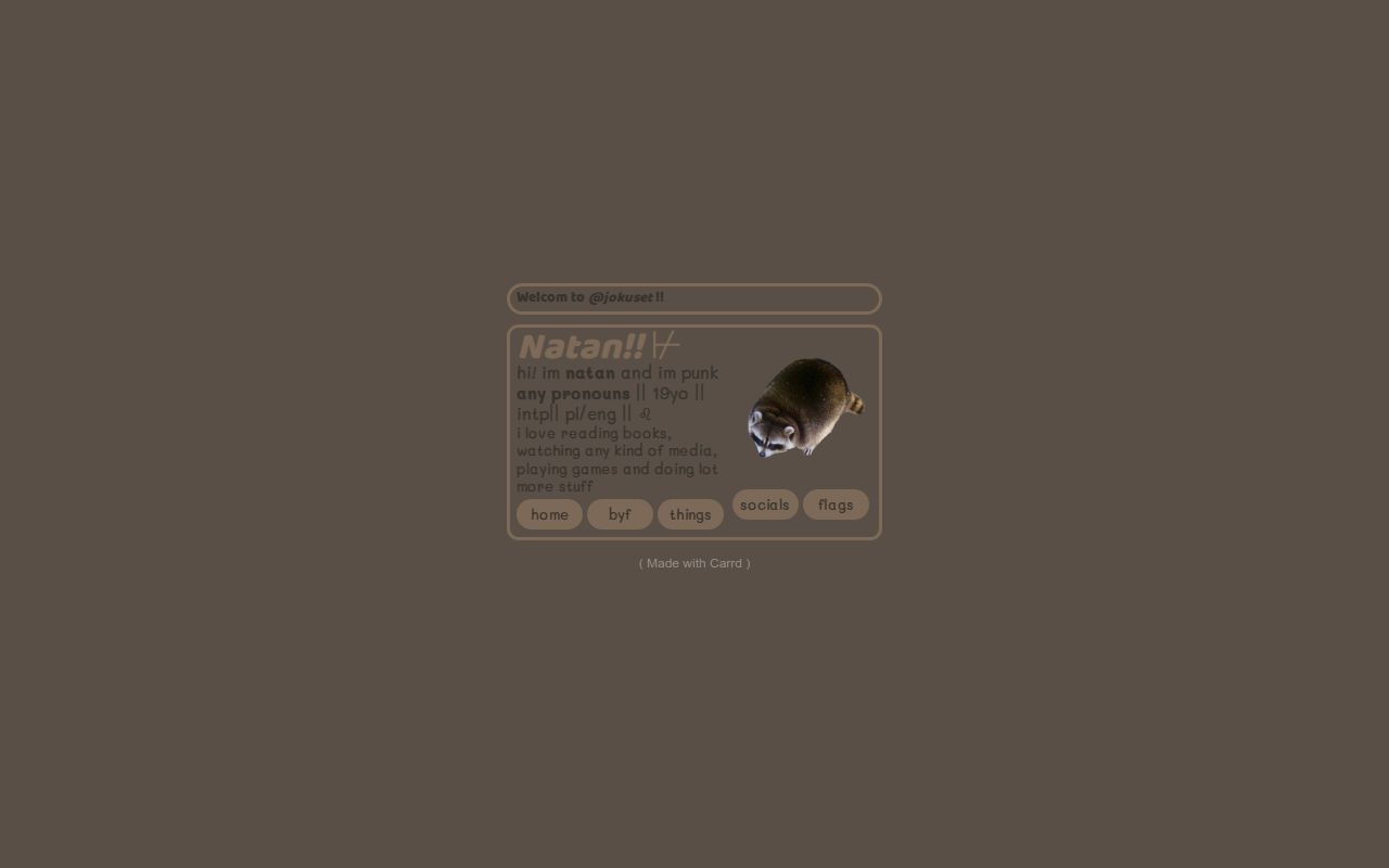 Carrd profile picture for @natan